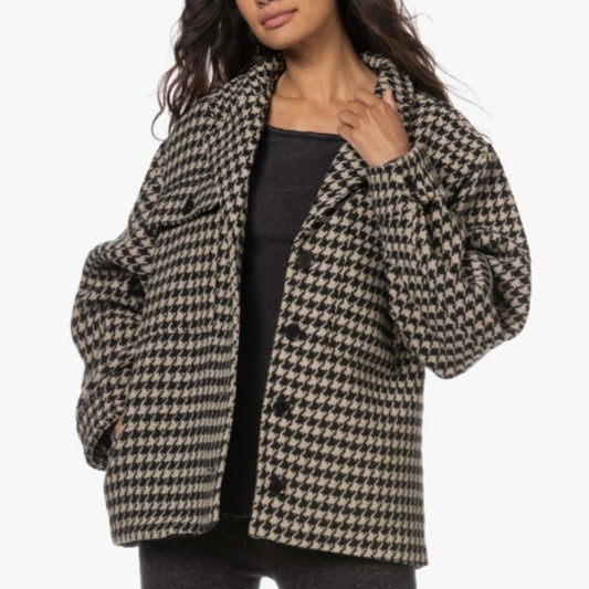 Anine Bing Houndstooth Coat