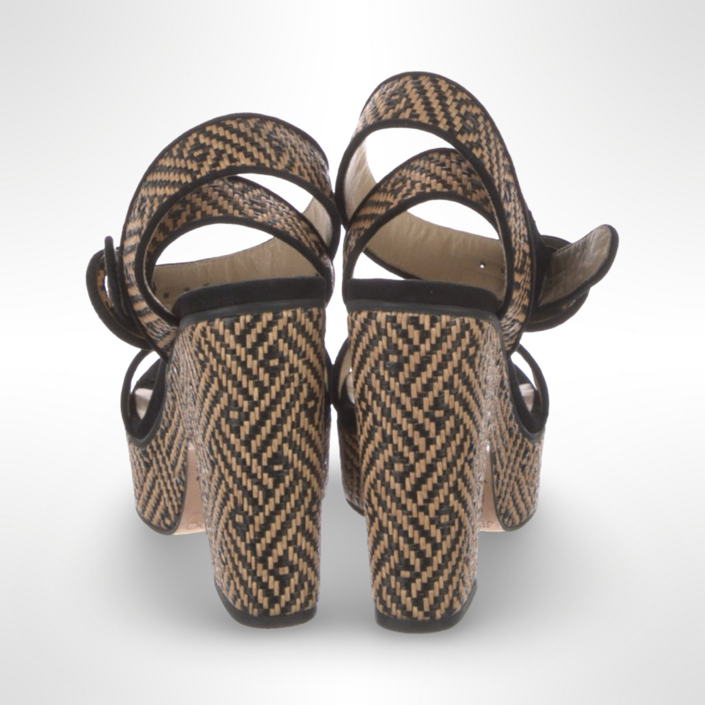 Jimmy Choo Raffia Platforms
