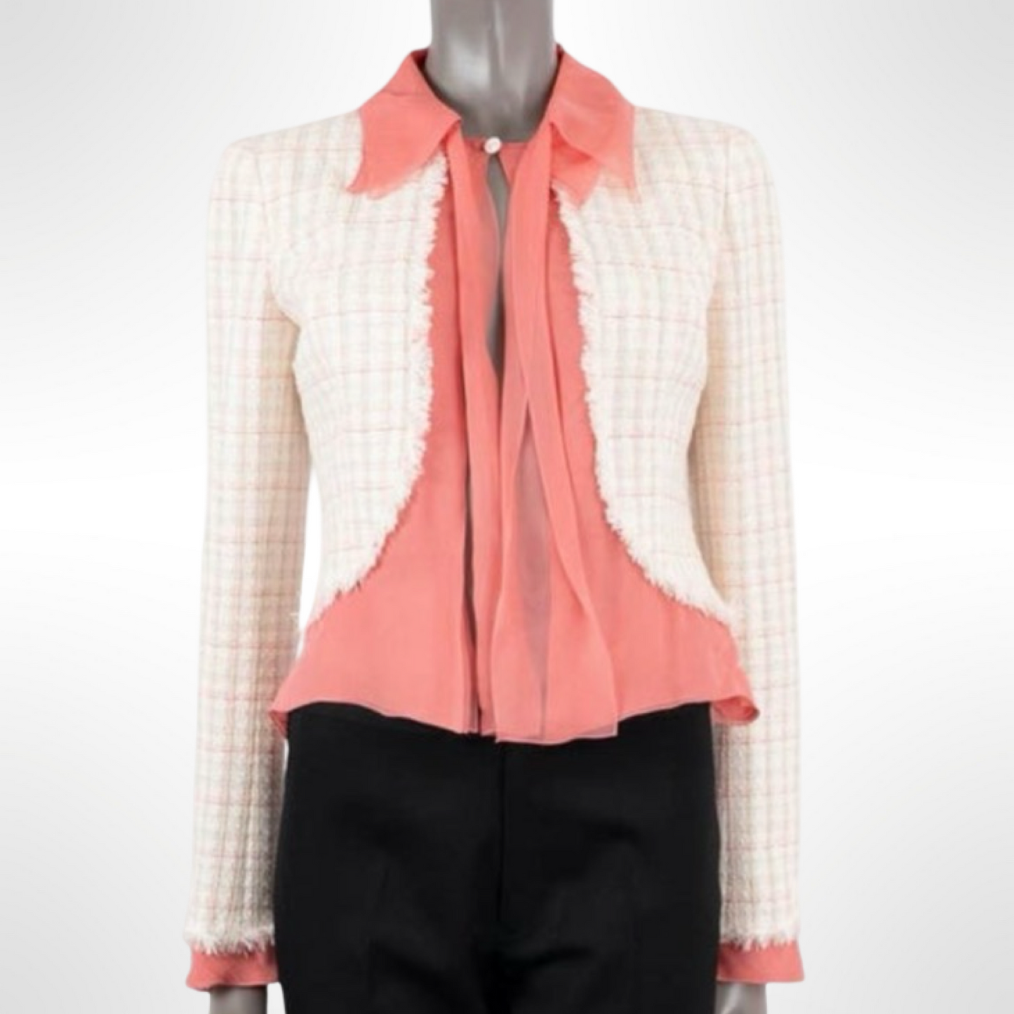 Chanel Pink Trim Jacket