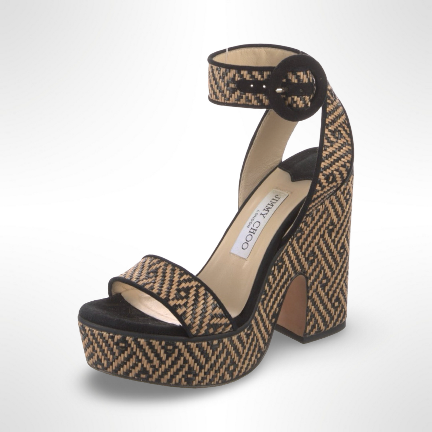 Jimmy Choo Raffia Platforms