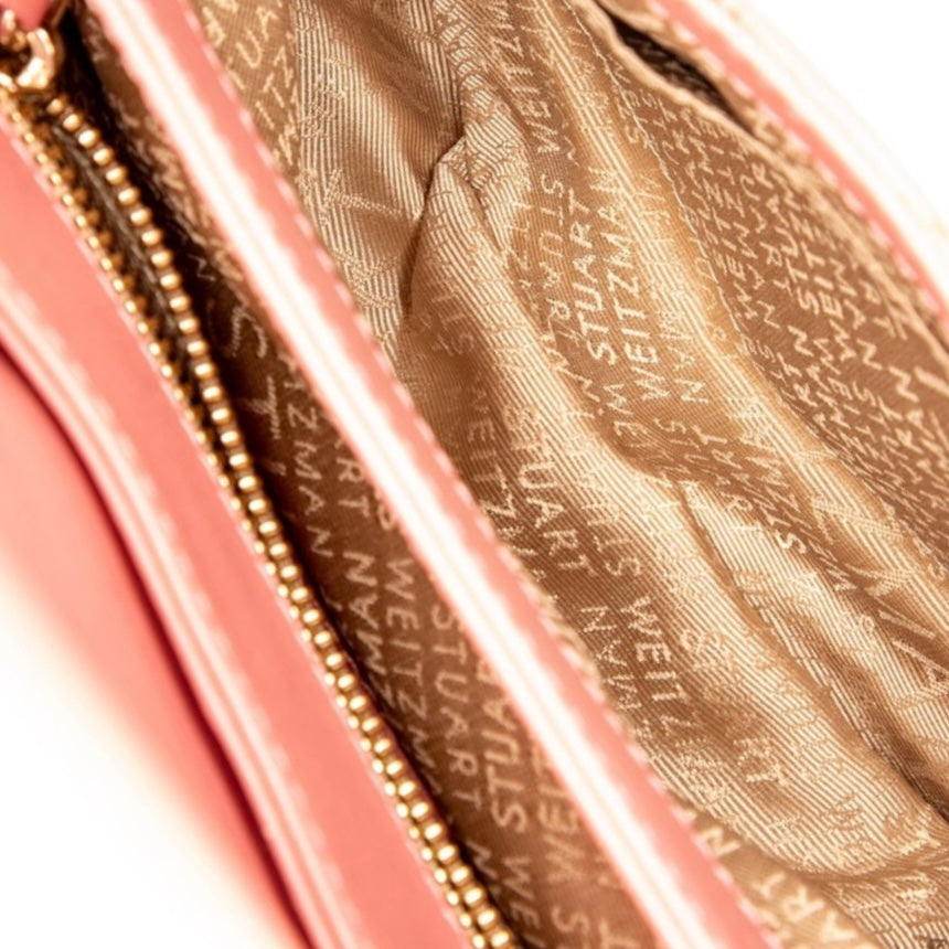 Stuart Weitzman Pink Suede Bag