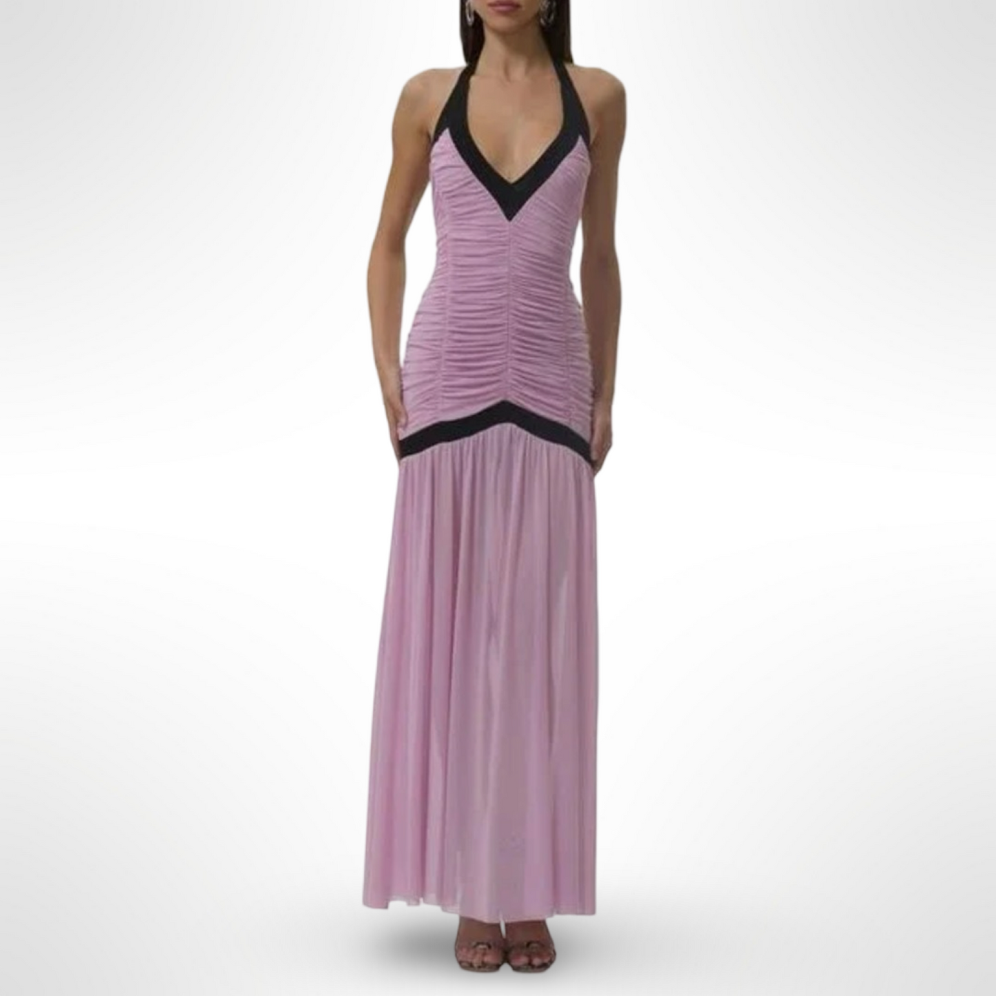 AFRM Lavender Ruched Dress