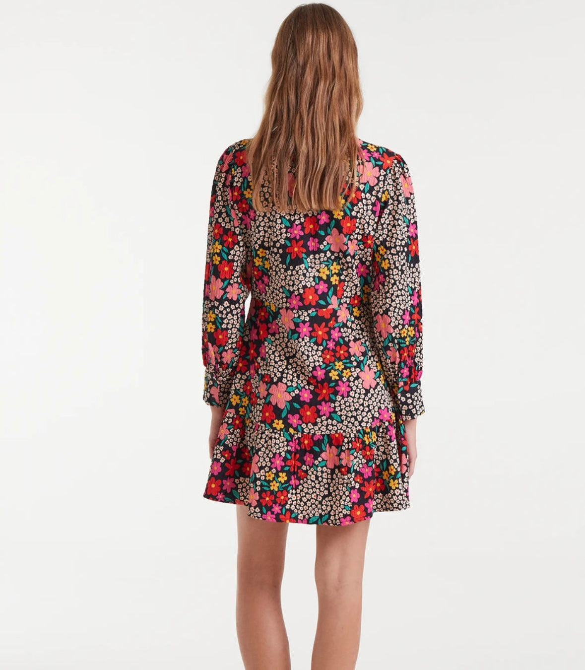Floral Flounce Dress