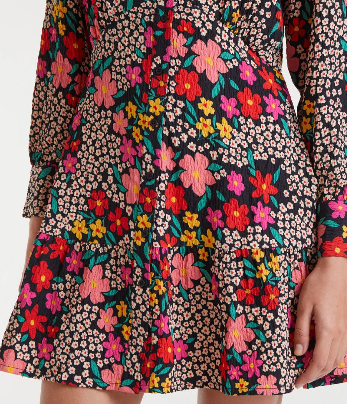 Floral Flounce Dress