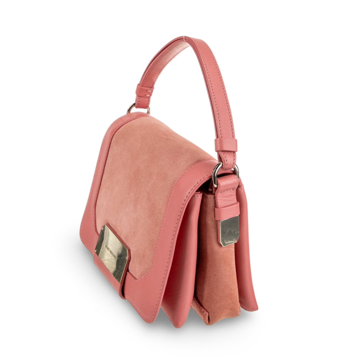 Stuart Weitzman Pink Suede Bag