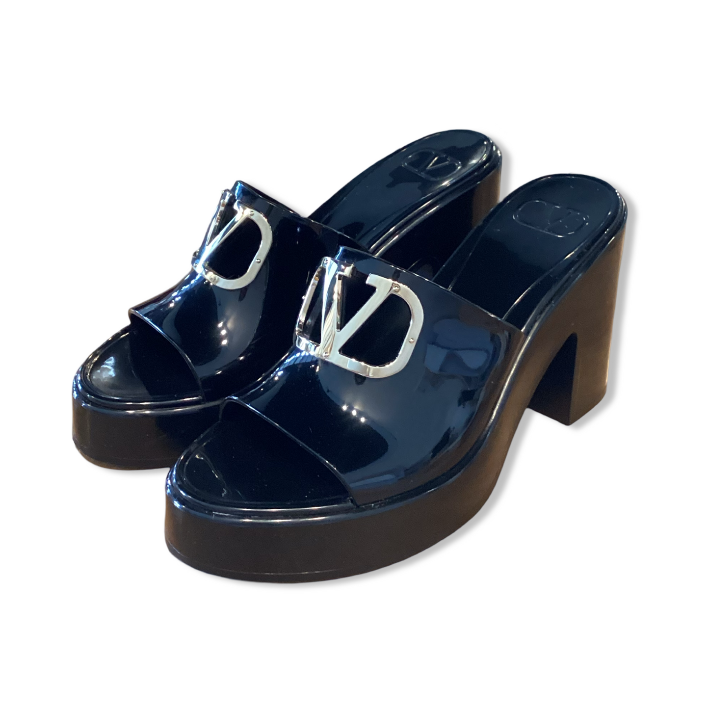Valentino Vlogo Rubber Mules