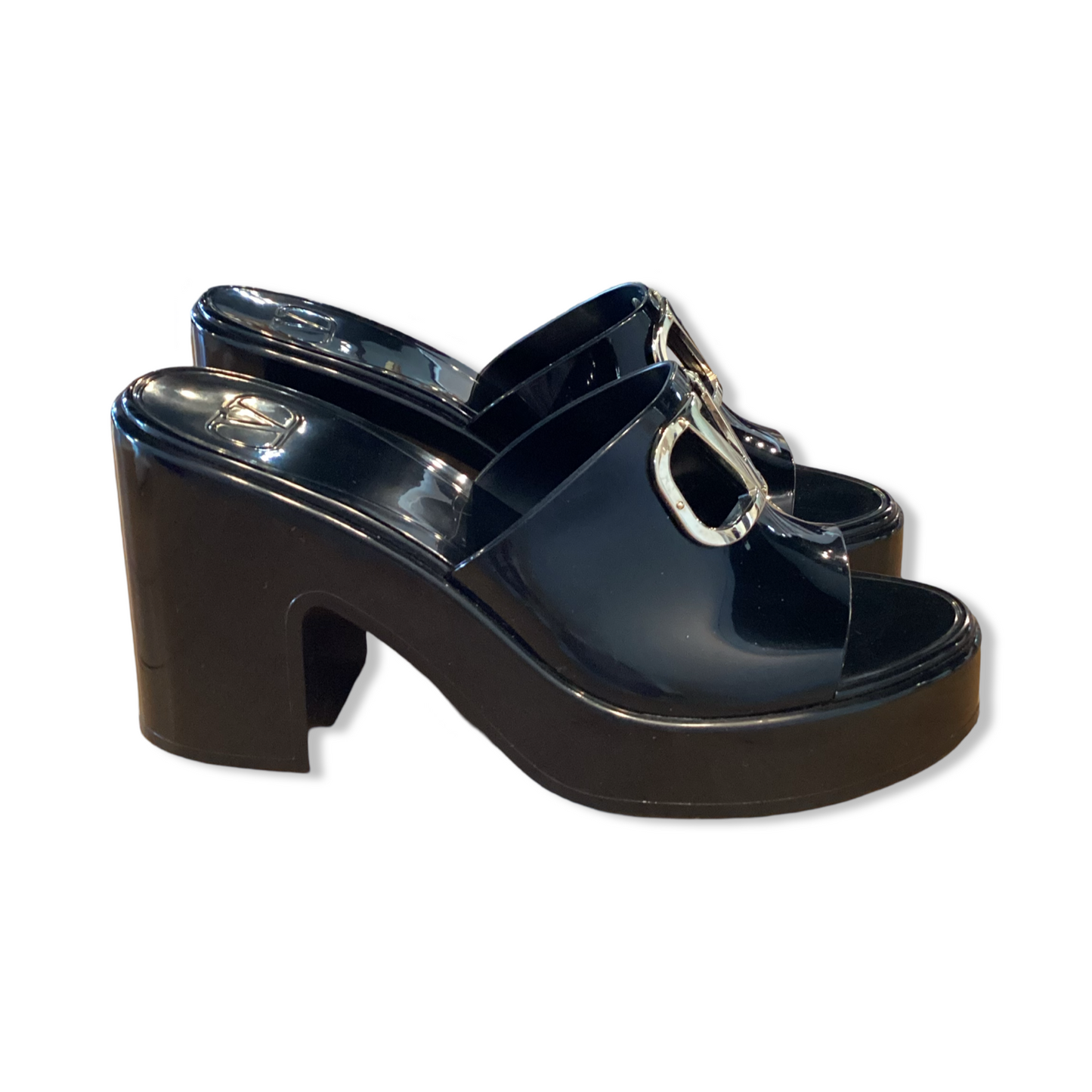 Valentino Vlogo Rubber Mules