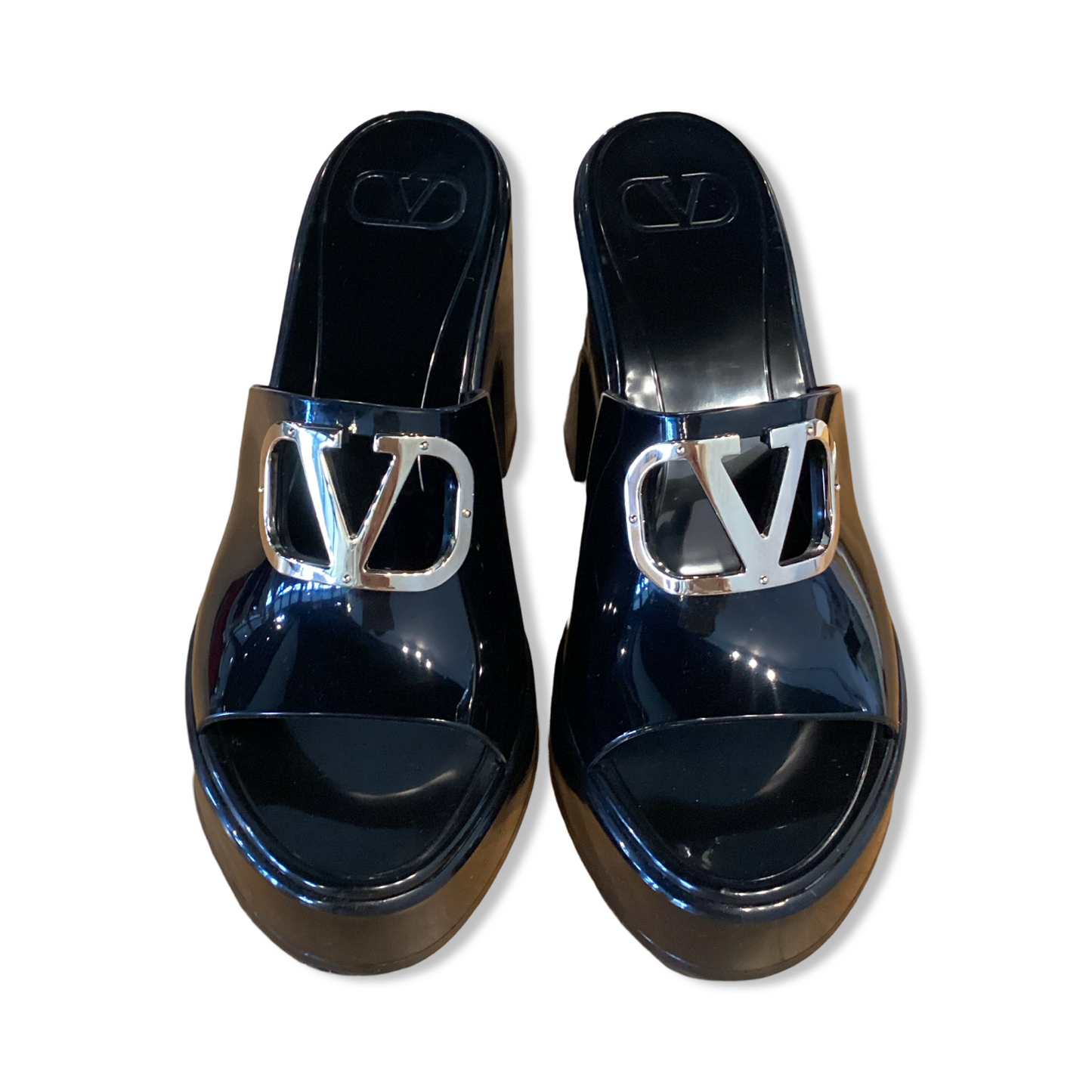 Valentino Vlogo Rubber Mules