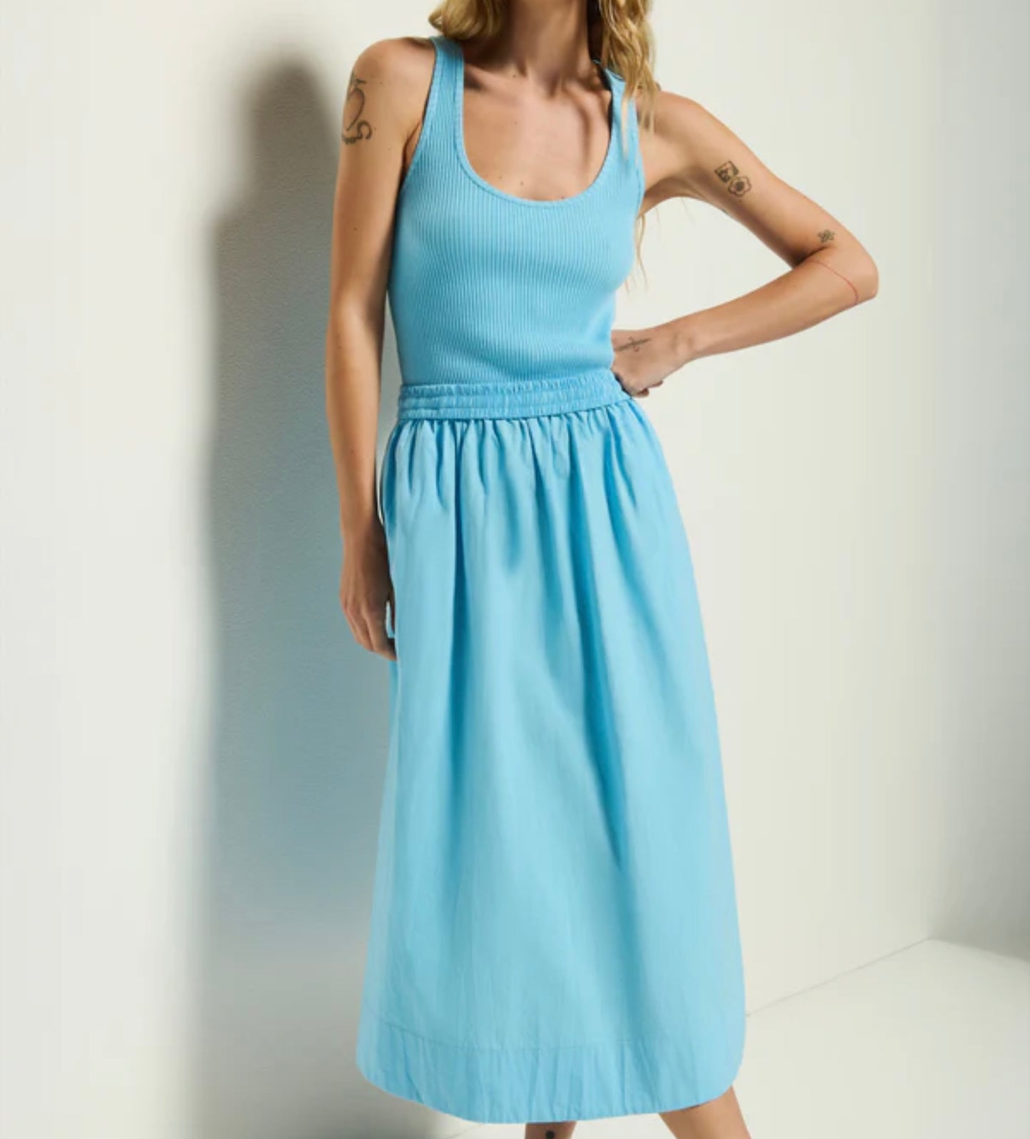 Sadelle Combo Midi Dress