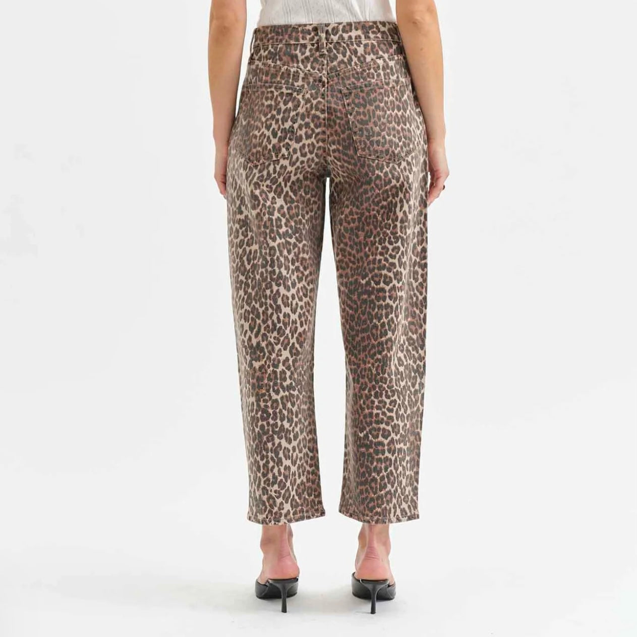 Westward Barrel Cheetah Jean