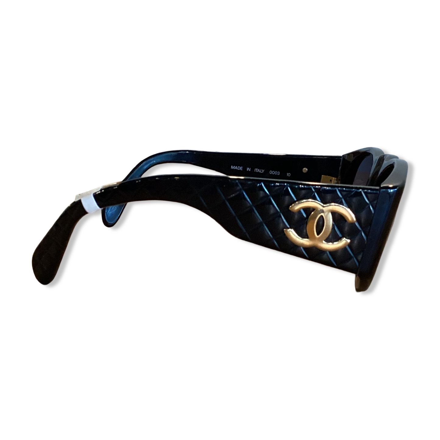 Chanel Black Quilted CC Sunglasses