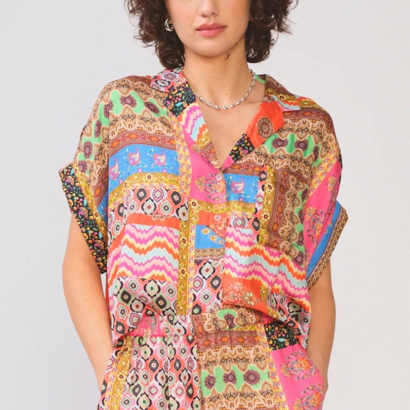 Aline Mosaic Top