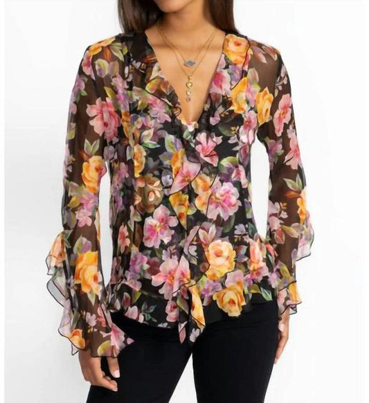 Johnny Was Kylie Chiffon Top