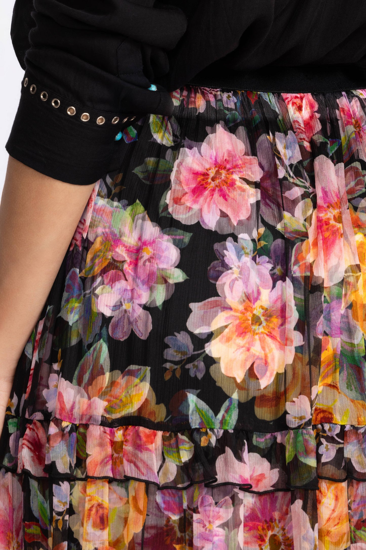 Johnny Was Kylie Chiffon Skirt