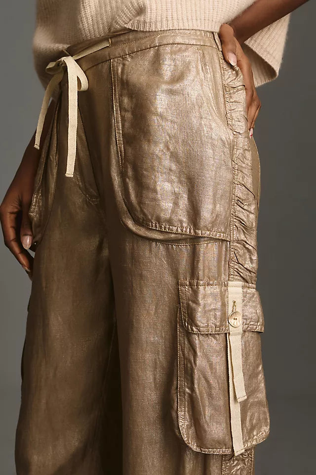 Le Superb Gold Cargo Pant