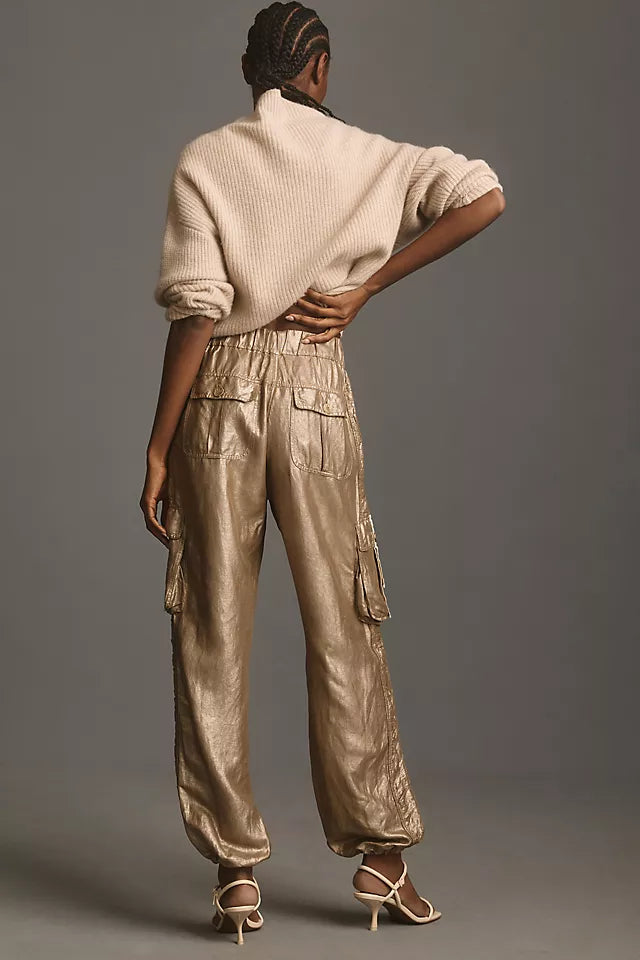 Le Superb Gold Cargo Pant