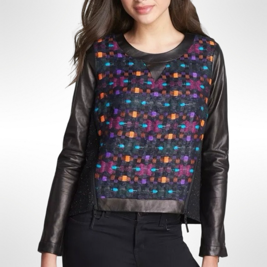 Milly Mixed Materials Top