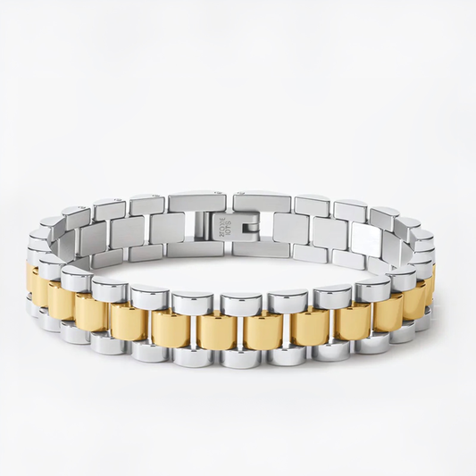 Two-Toned Timepiece Bracelet