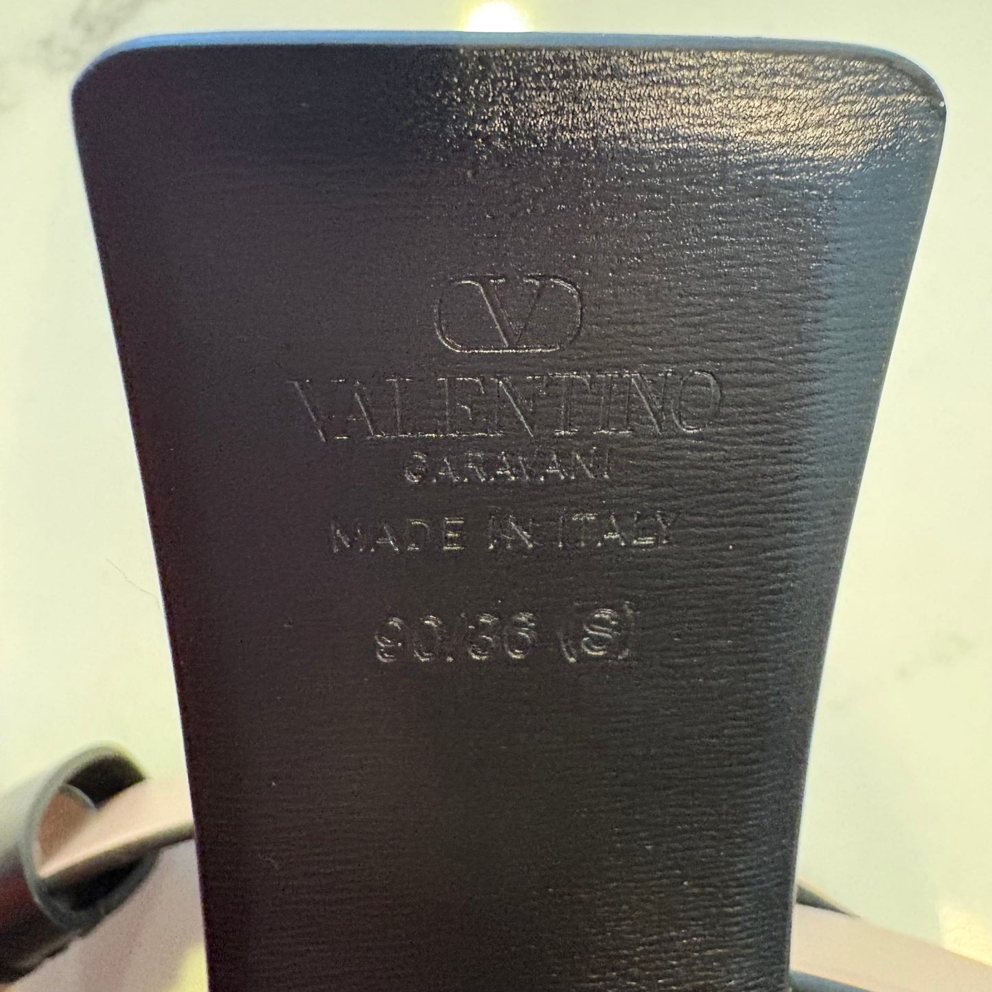 Valentino VLogo Crystal Buckle Belt
