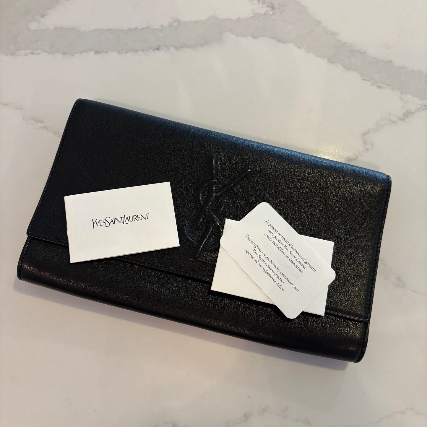 YSL Monogram Belle Du Jour Clutch