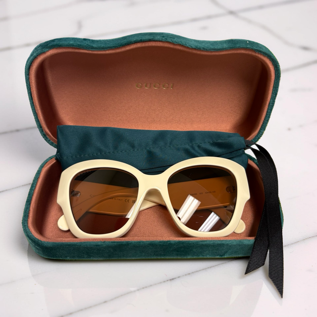 Gucci Ivory Rim Sunglasses