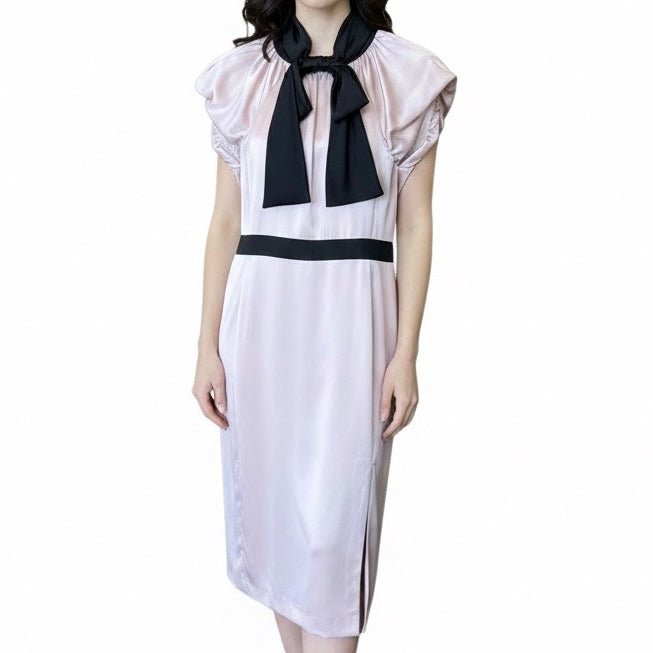 Moschino Satin Dress w/Bow