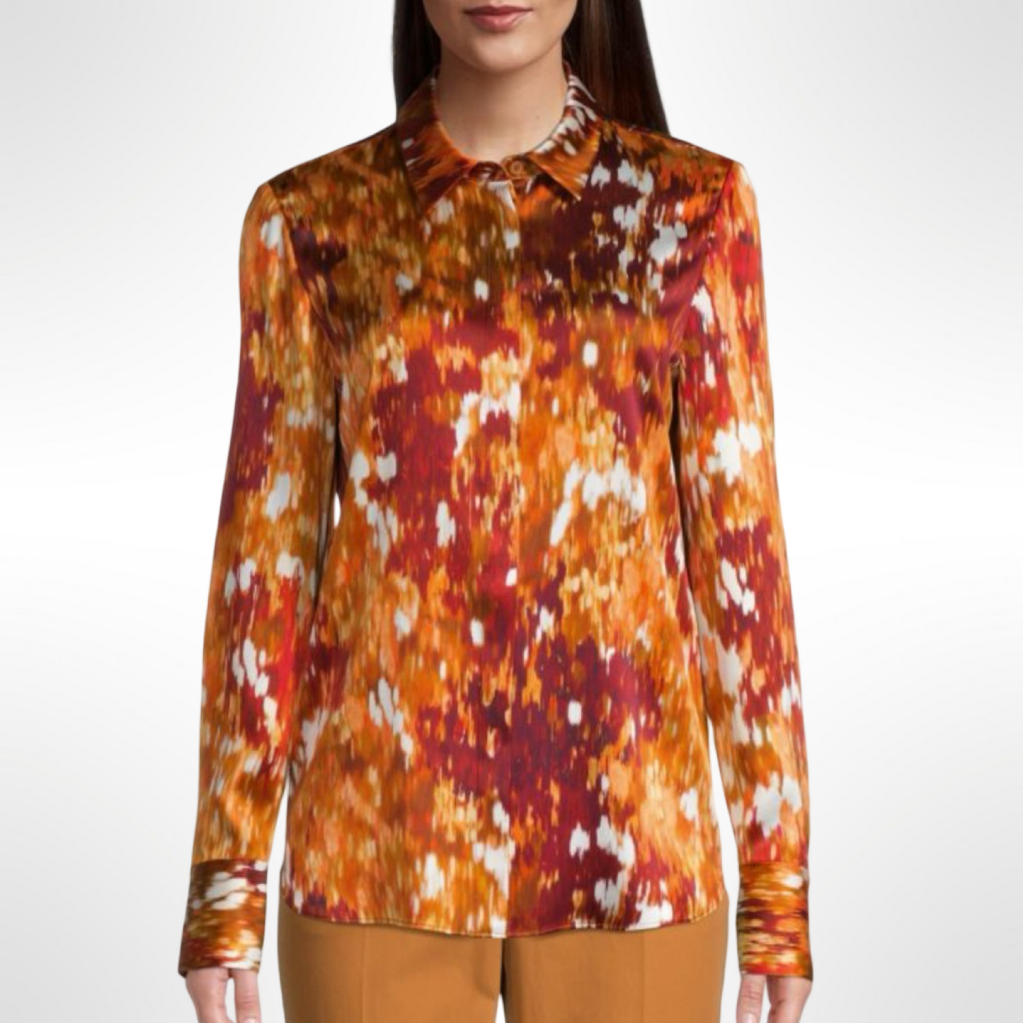 Lafayette148 Autumn Silk Top