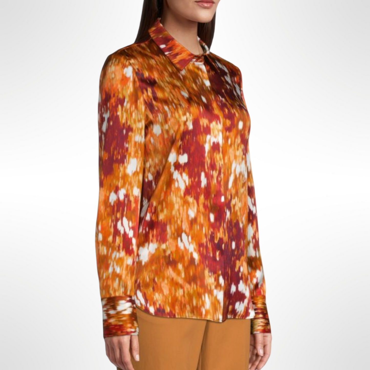 Lafayette148 Autumn Silk Top