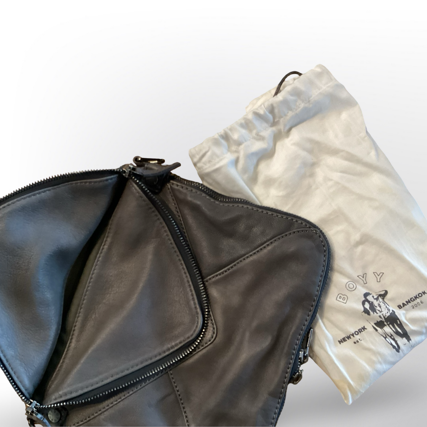 Boyy Gray Shoulder Bag