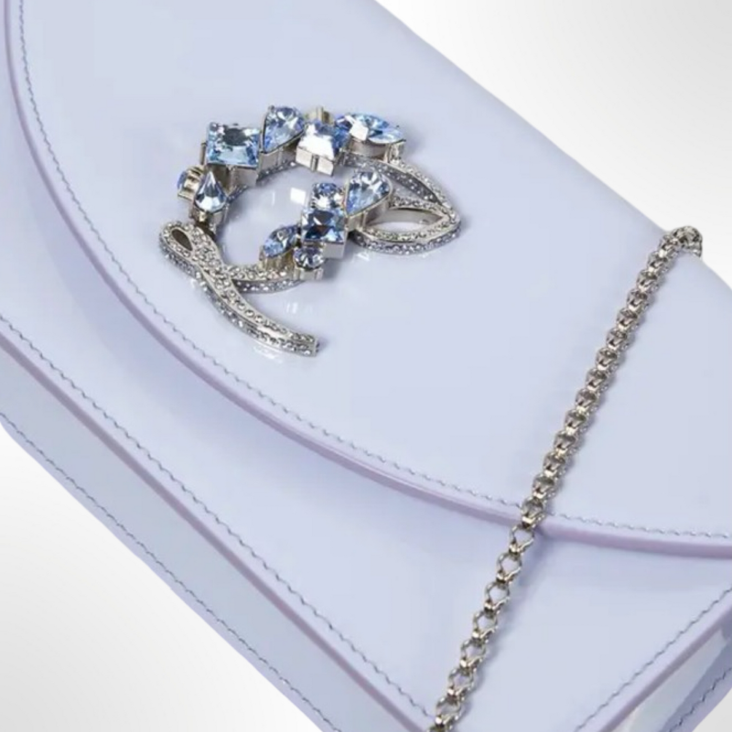 Louboutin Patent Clutch