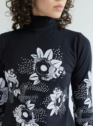 Cetta Print Mockneck Top