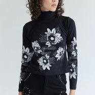 Cetta Print Mockneck Top