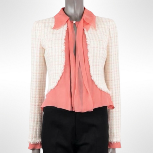 Chanel Pink Trim Jacket