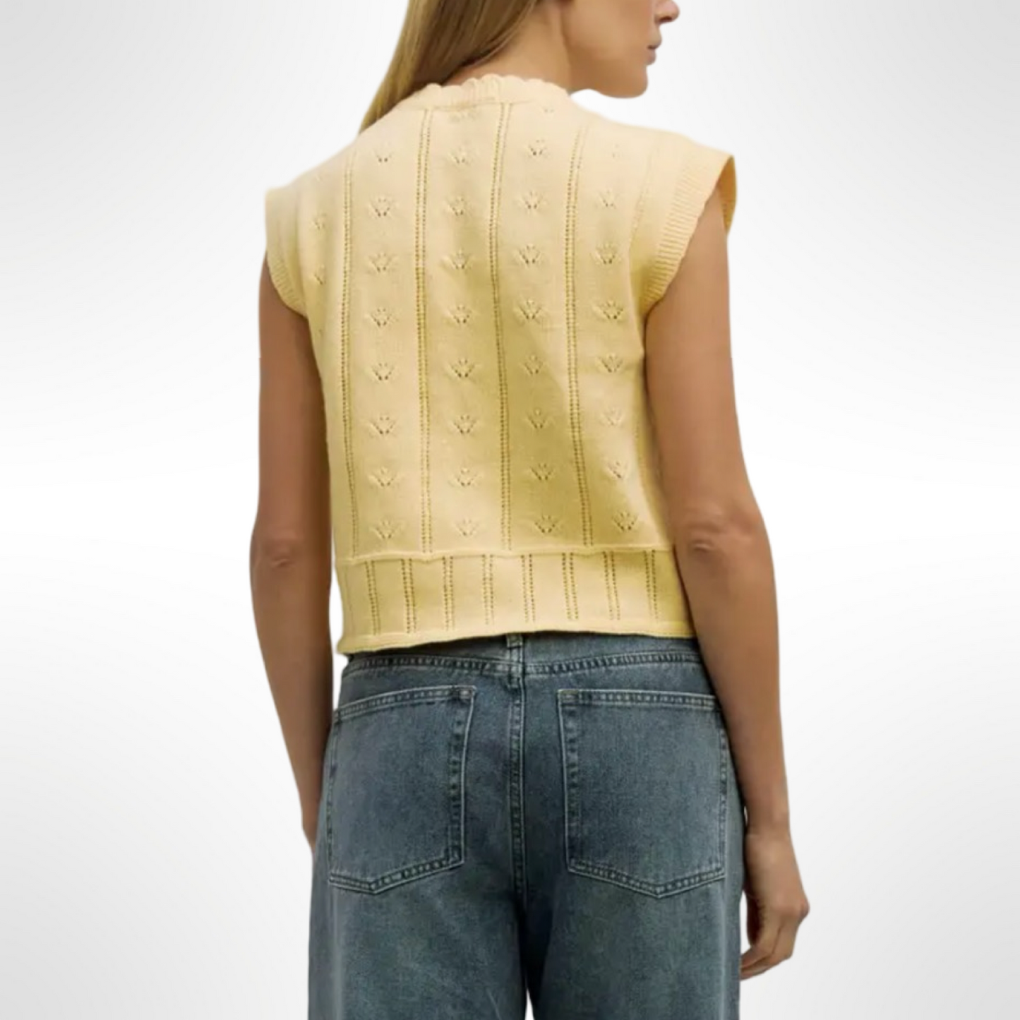 Butter Pointelle Top