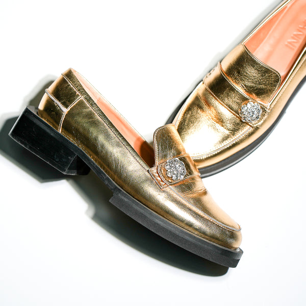 Ganni Golden Loafer