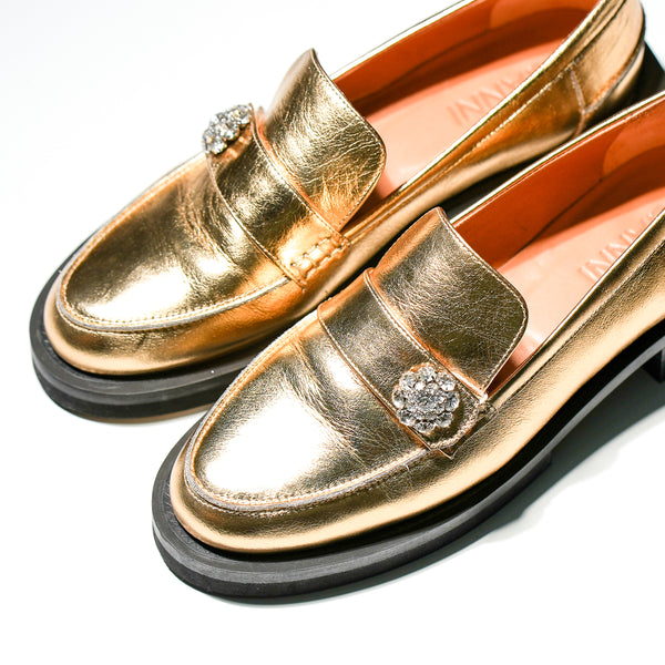 Ganni Golden Loafer