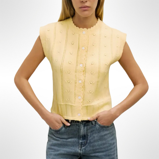 Butter Pointelle Top