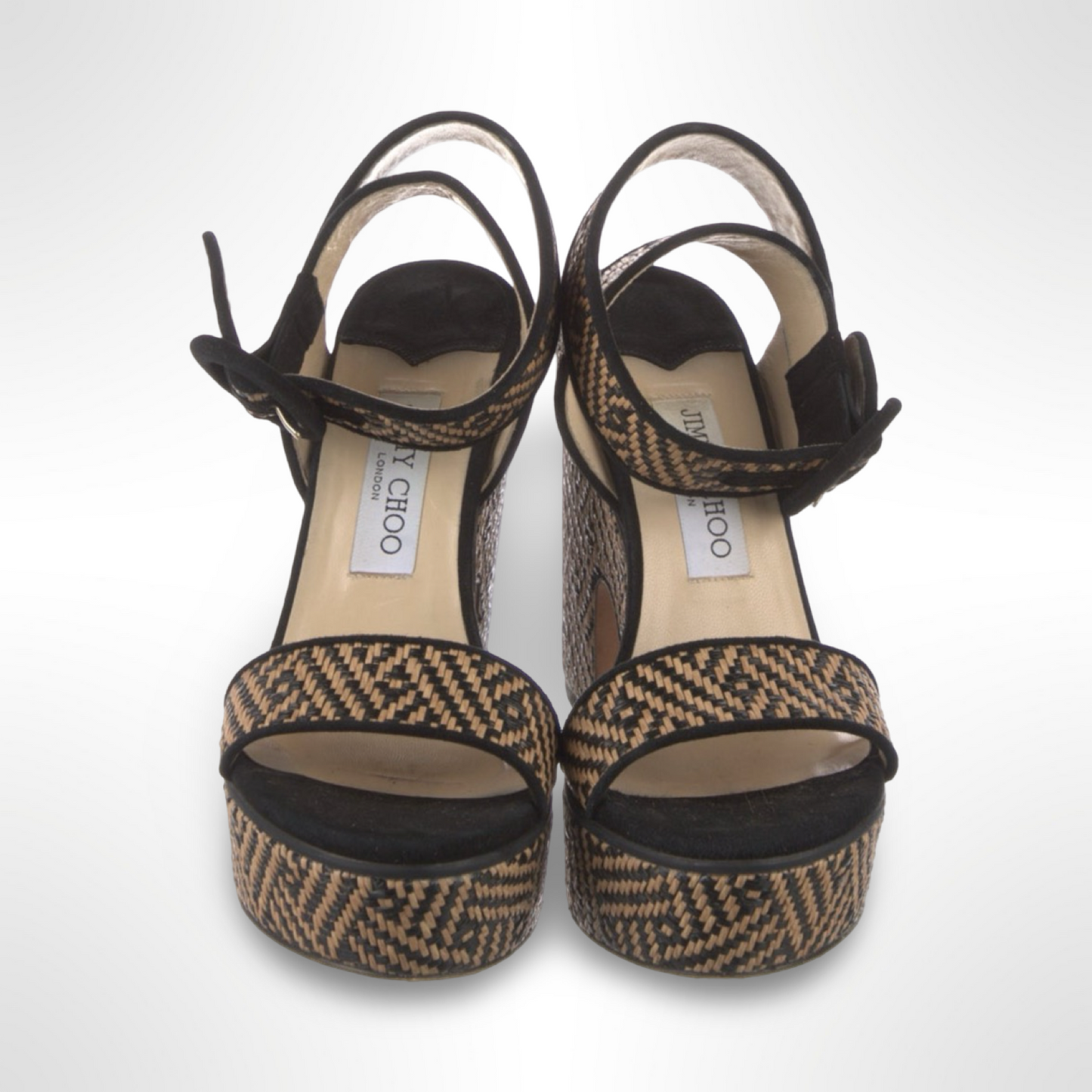 Jimmy Choo Raffia Platforms