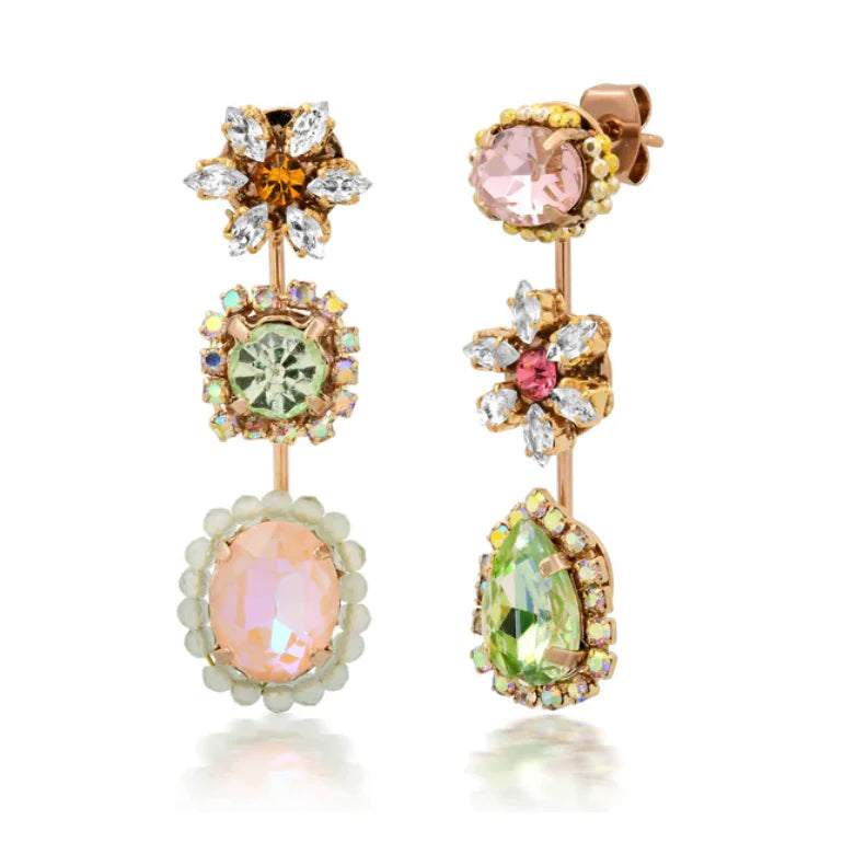 Mismatched Gem Earring