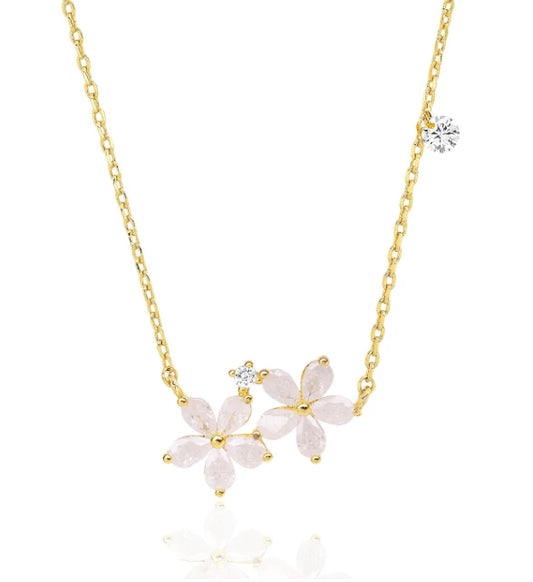 CZ Flower Necklace