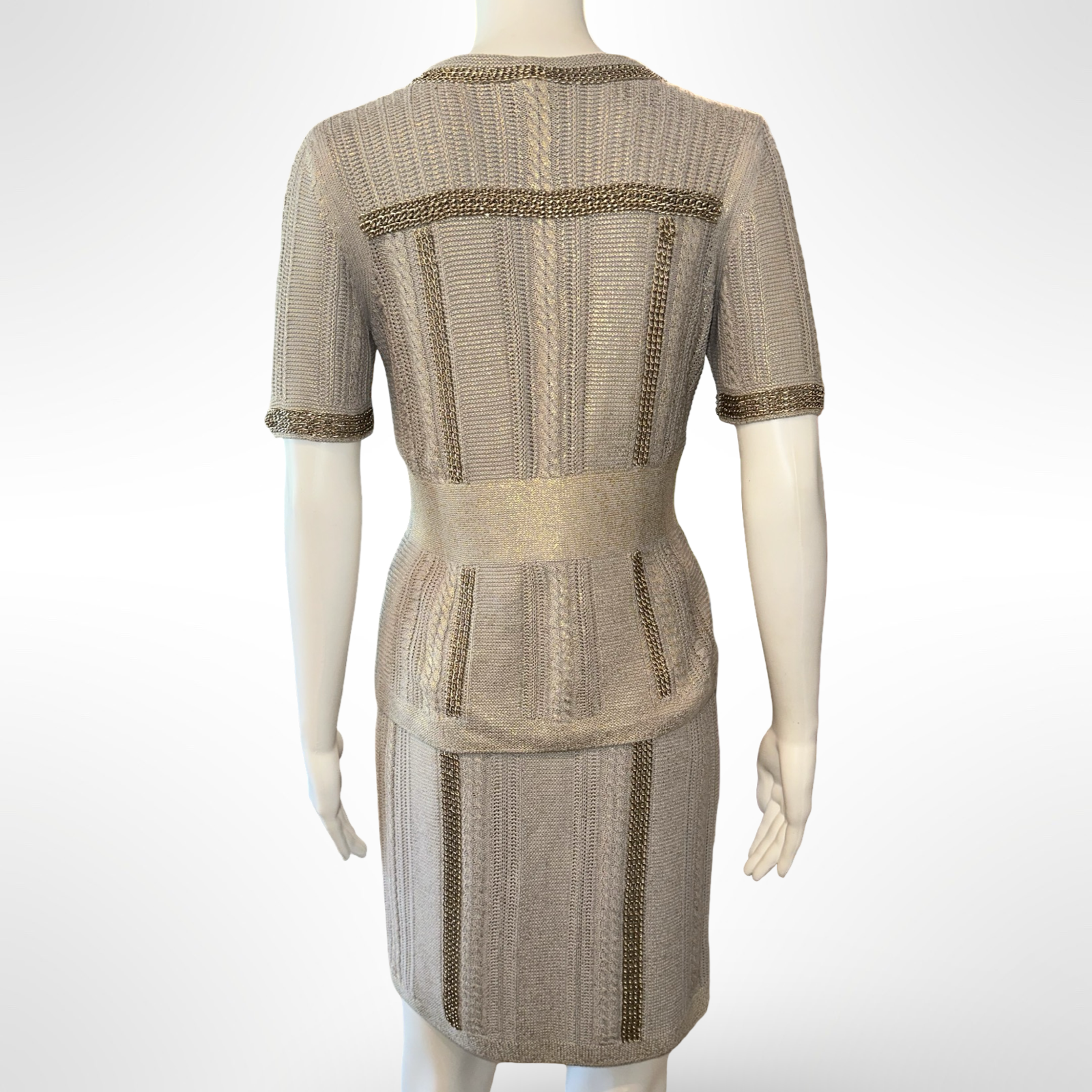 Chanel 08P Knit Set – rosegold