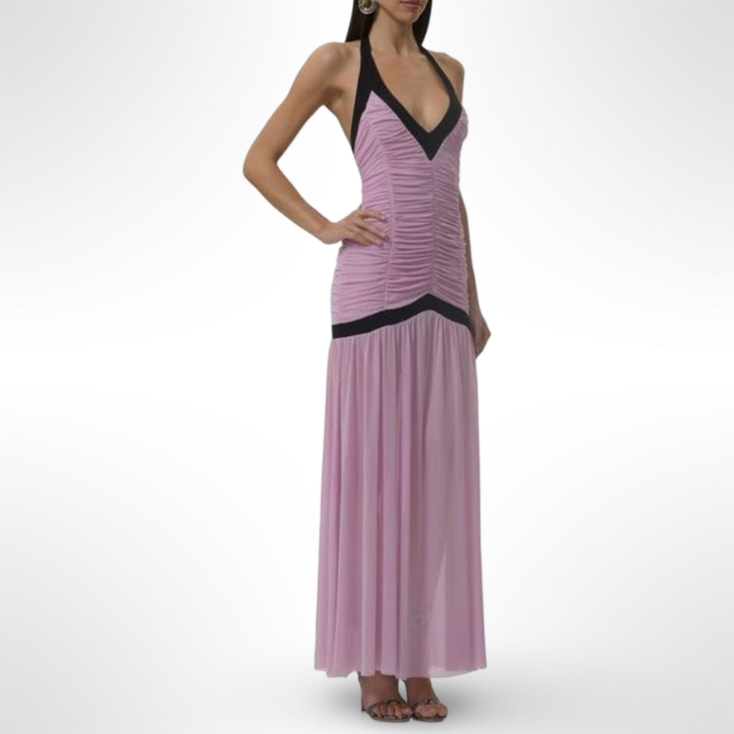 AFRM Lavender Ruched Dress