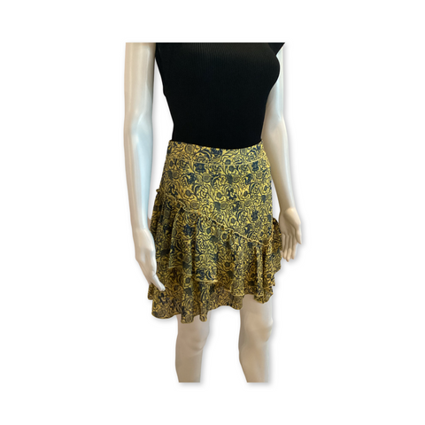 DL10C yellow mini skirt