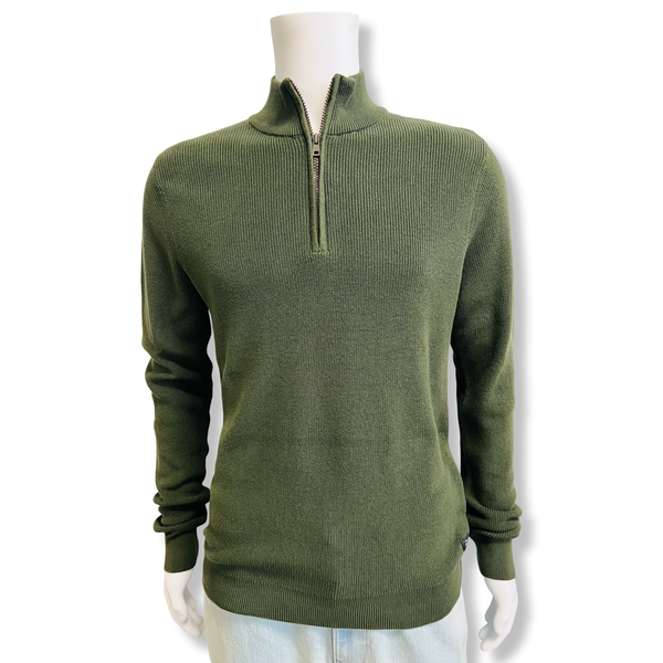 Codford Half Zip Green