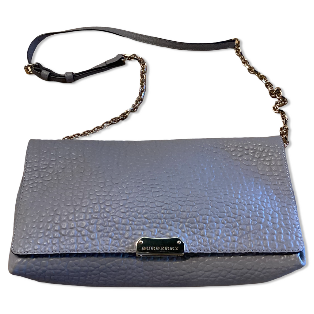 Burberry Grey Pebbled Bag