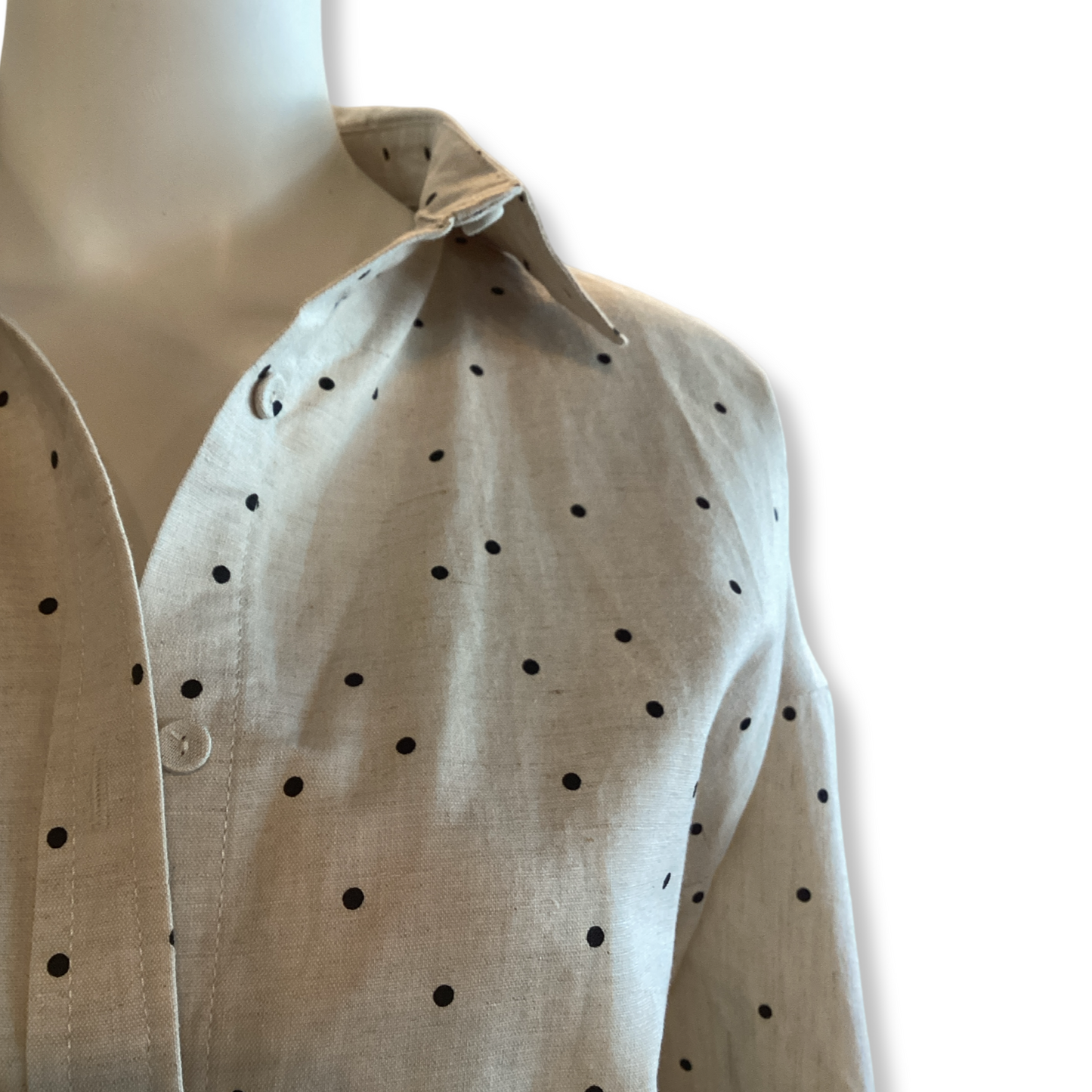 Polka dot button up