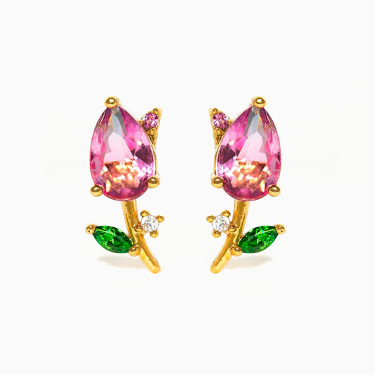 Blossoming Tulip Studs