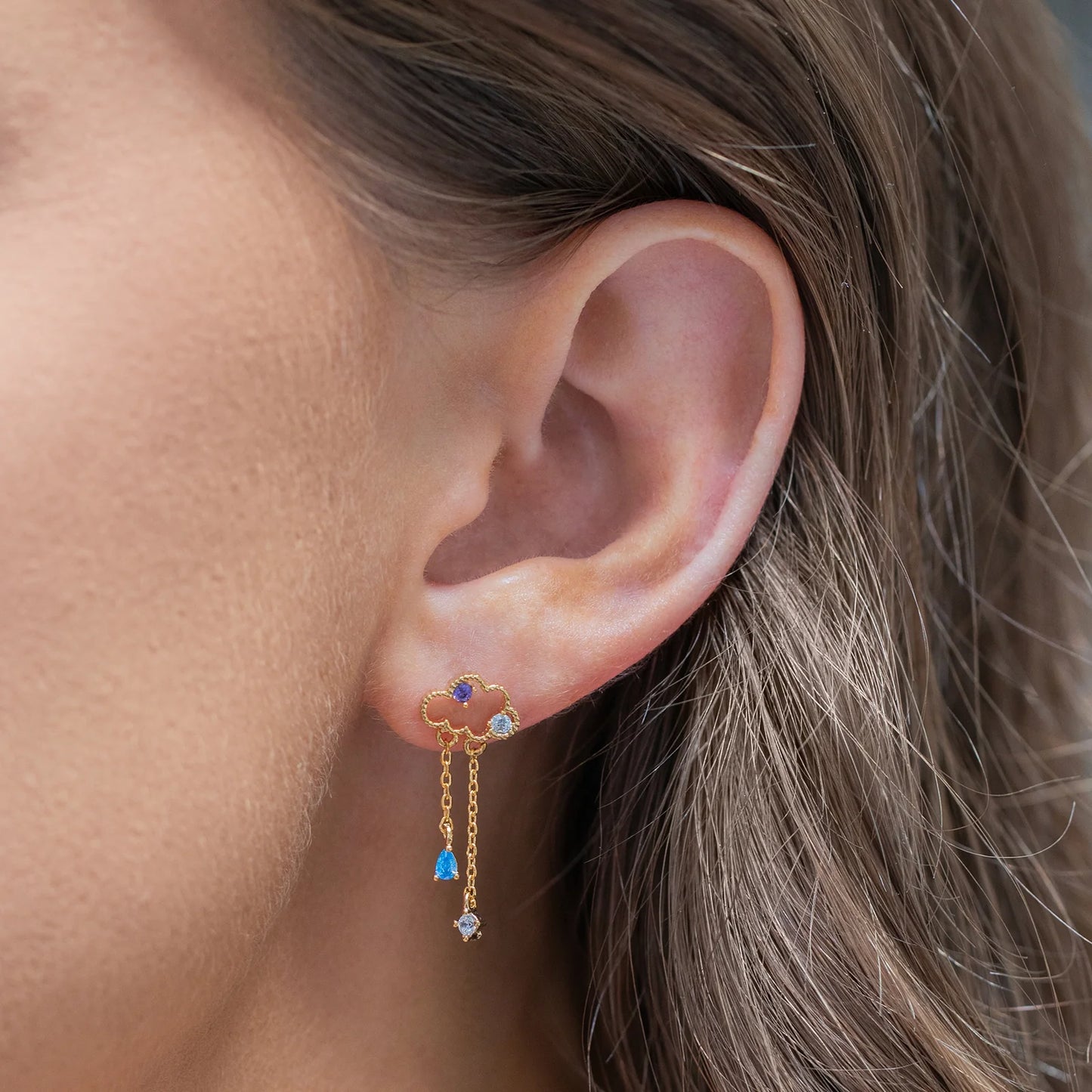 Raining Clouds Dangle Earrings