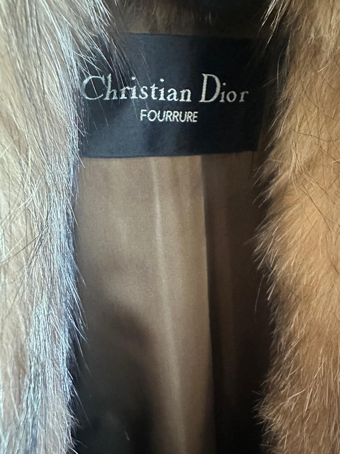 Christian Dior Beige Fox Fur