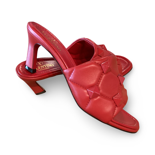 Valentino Red Rockstud Slides